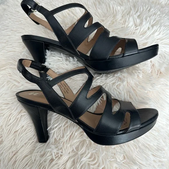 Elegant Black Strappy Heels - Picture 1 of 14